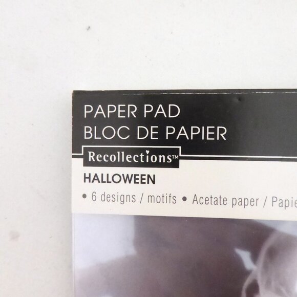 6” x 4” 24 HALLOWEEN ACETATE PLASTIC PAPER X-RAY IMAGE PAD - Picture 3 of 10